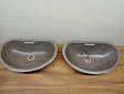 2 waskommen uit 1 steen - 51x30x15cm - FL23775
