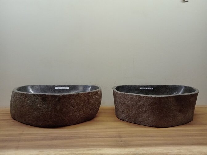 2 waskommen uit 1 steen - 50x37x15cm - FL23776