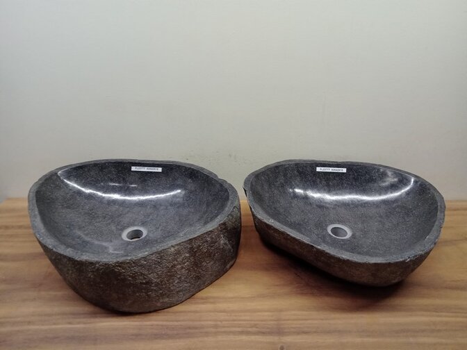 2 waskommen uit 1 steen - 53x43x15cm - FL23777