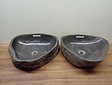 2 waskommen uit 1 steen - 52x43x15cm - FL23779