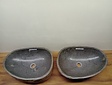 2 waskommen uit 1 steen - 53x36x15cm - FL23780