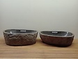 2 waskommen uit 1 steen - 50x32x15cm - FL23781