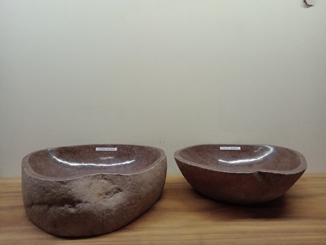 2 waskommen uit 1 steen - 50x43x15cm - FL23782