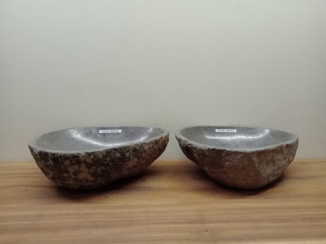 2 waskommen uit 1 steen - 46x37x15cm - FL23783