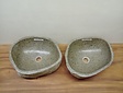 2 waskommen uit 1 steen - 45x35x15cm - FL23784