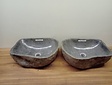 2 waskommen uit 1 steen - 47x34x15cm - FL23785