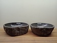 2 waskommen uit 1 steen - 46x40x15cm - FL23786
