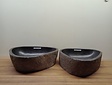2 waskommen uit 1 steen - 51x41x15cm - FL23789