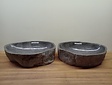 2 waskommen uit 1 steen - 54x39x15cm - FL23792