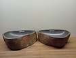 2 waskommen uit 1 steen - 50x39x15cm - FL23795
