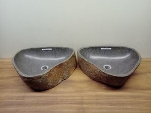 2 waskommen uit 1 steen - 50x39x15cm - FL23795