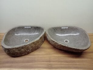 2 waskommen uit 1 steen - 51x43x15cm - FL23796