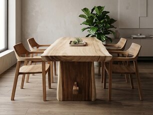 Suar boomstamtafel 160cm