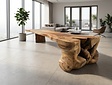 Boomstamtafel L met 1 vaste poot 100/140x460cm