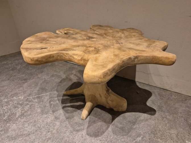 Salontafel van wortelhout 60x80x50cm - SR2569-01