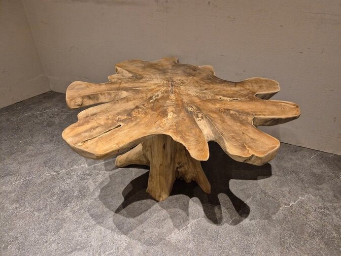 Salontafel van wortelhout 100x105x50cm - SR2569-04