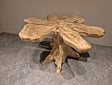 Salontafel van wortelhout 90x90x50cm - SR2569-05