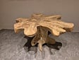 Salontafel van wortelhout 90x90x50cm - SR2569-07