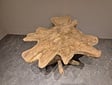 Salontafel van wortelhout 90x90x50cm - SR2569-08