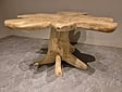 Salontafel van wortelhout 90x90x50cm - SR2569-08
