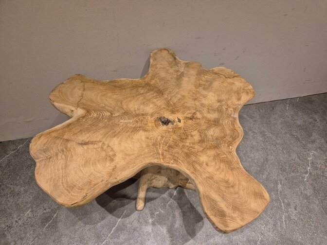 Salontafel van wortelhout 70x80x50cm - SR2569-09