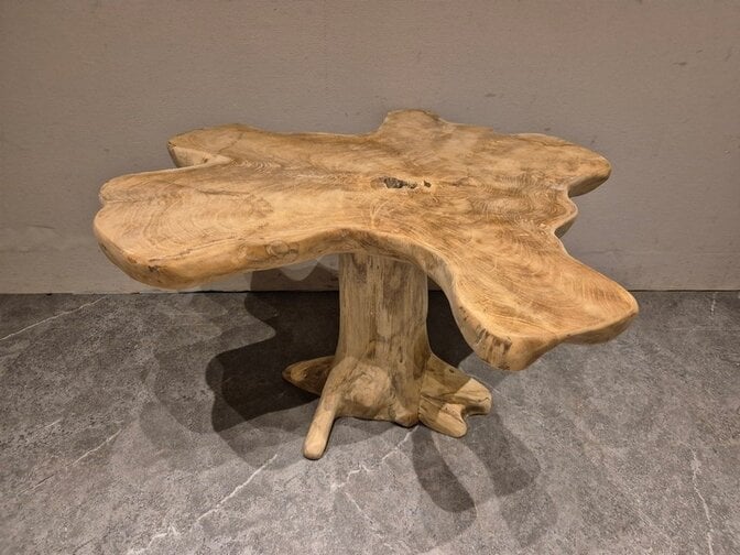 Salontafel van wortelhout 70x80x50cm - SR2569-09
