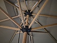 Teak parasol - 3 meter rond - Cartenza Grijs