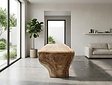 Boomstamtafel L met 1 vaste poot 85/105x230cm