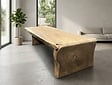 Boomstamtafel L met 1 vaste poot 115/120x310cm