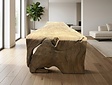 Boomstamtafel L met 1 vaste poot 100/115x335cm