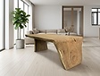 Boomstamtafel L met 1 vaste poot 105/125x225cm