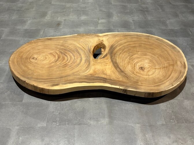 Ronde boomstamtafel 95/175cm - IJ13-326