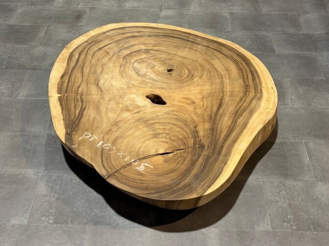 Ronde boomstamtafel 100/125cm - IJ22-326
