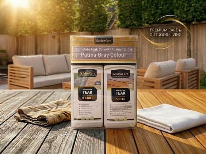 Golden Care - Teak onderhoudspakket met Shield
