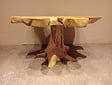 Salontafel van wortelhout 75x85x45cm - SR2569-13