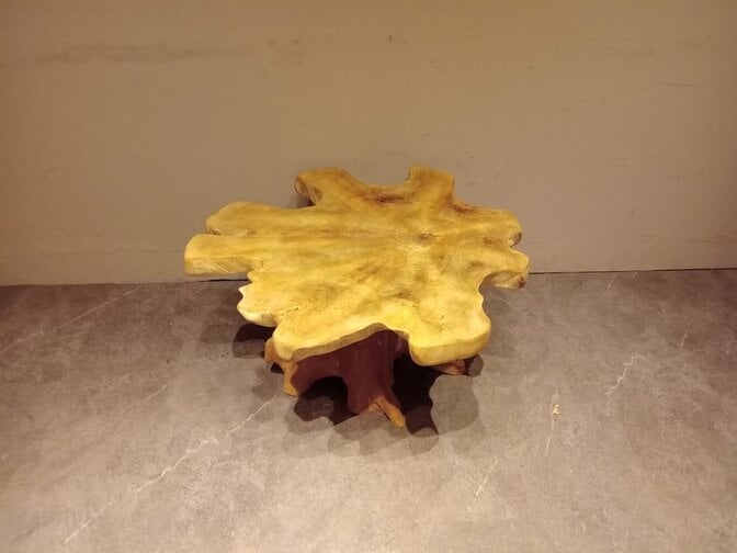 Salontafel van wortelhout 80x85x50cm - SR2569-15