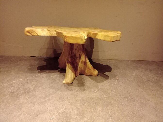 Salontafel van wortelhout 75x95x45cm - SR2569-20