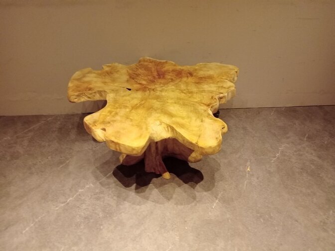 Salontafel van wortelhout 85x95x45cm - SR2569-22