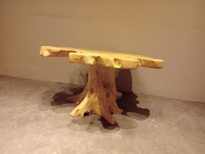 Salontafel van wortelhout 90x95x45cm - SR2569-24