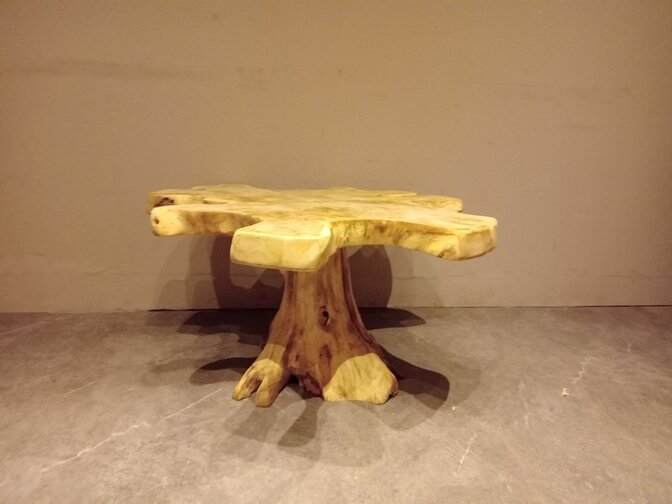 Salontafel van wortelhout 85x95x45cm - SR2569-26