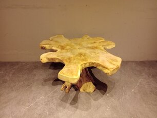 Salontafel van wortelhout 85x95x45cm - SR2569-26