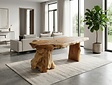 Eetkamertafel L met 1 vaste poot 60/85x200cm