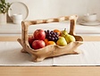 Fruitschaal met handvat ± 30x40x25cm