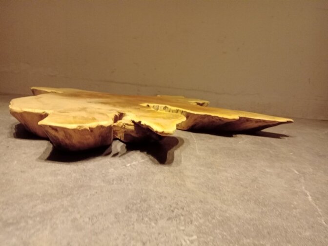 Teak Salontafelblad 100x115x8cm - IJ04-2476
