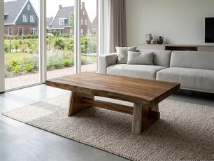 Boomstam salontafel 120cm - Suar