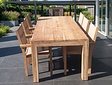 Teak tuinset Napoli 240cm met 6 stoelen Torino Batyline
