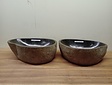 2 waskommen uit 1 steen - 47x35x15cm - FL23800