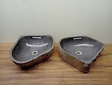 2 waskommen uit 1 steen - 42x41x15cm - FL23809