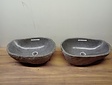 2 waskommen uit 1 steen - 52x33x15cm - FL23810