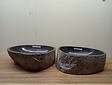 2 waskommen uit 1 steen - 47x43x15cm - FL23818
